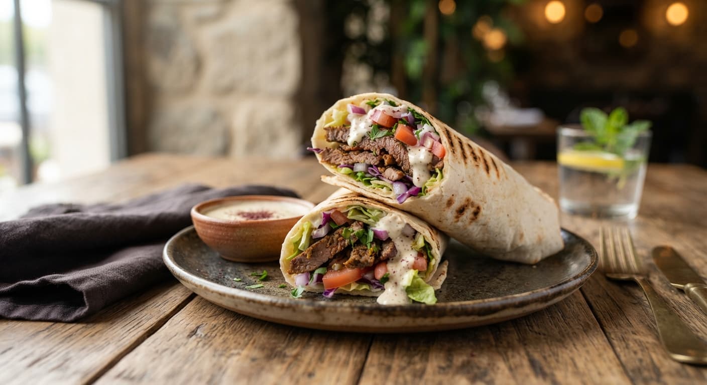 Beef Shawarma Wrap