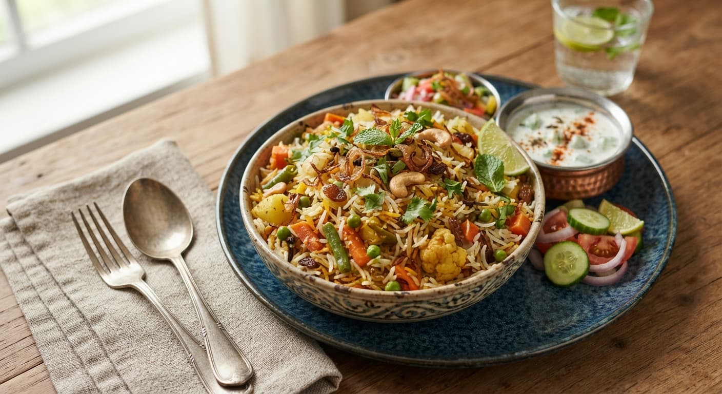 Veggie biryani