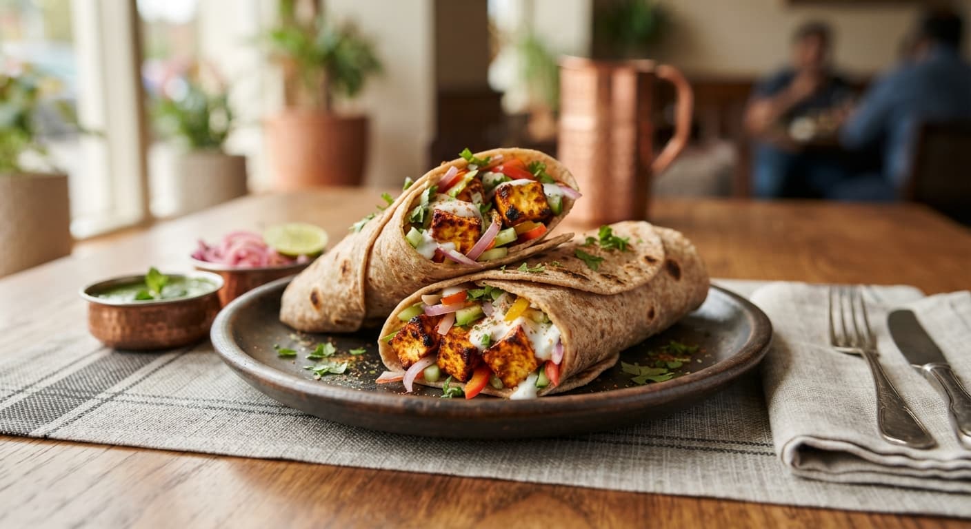 Spiced Paneer Wraps