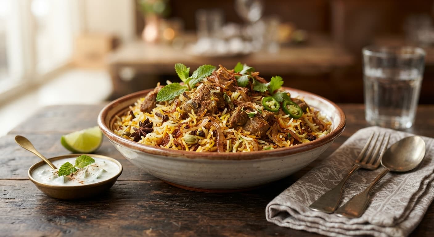 Lamb biryani