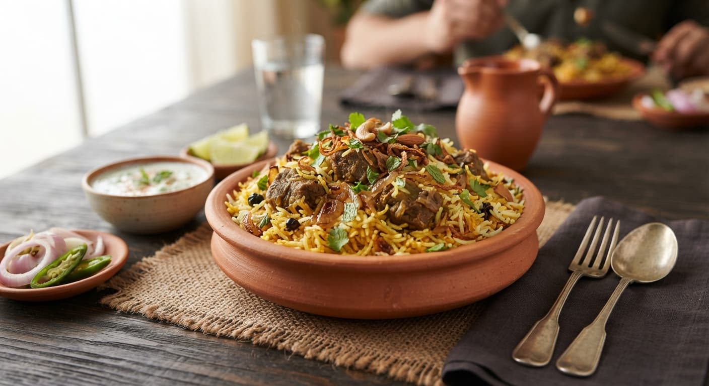 Goat biryani